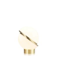 Mini Crescent Table Lamp Opal/Brass