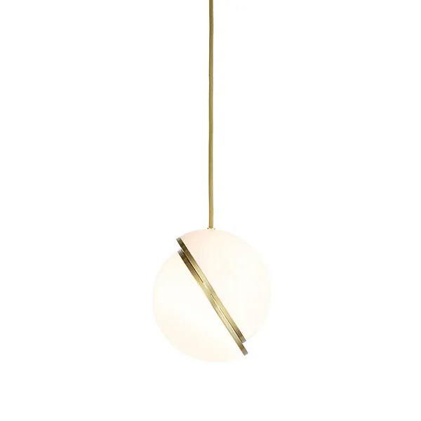 Mini Crescent Pendel 5 Stk Opal/Messing