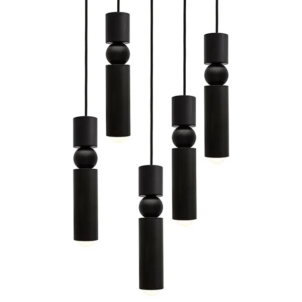 Fulcrum Pendant 5 Pcs Matt Black