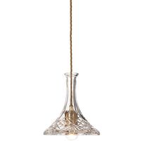 Tulip Decanterlight Pendel Kristall/ Messing