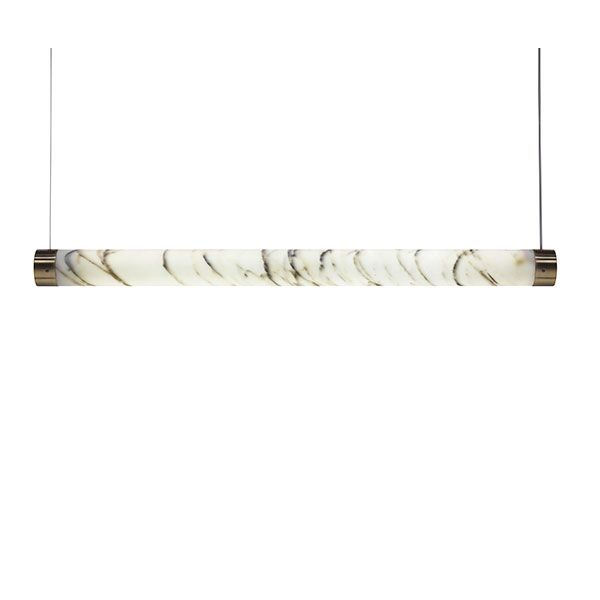 Tube Taklampa Carrara Marmor/M&auml;ssing