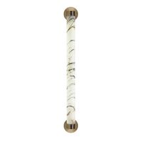 Tube Wall Lamp Carrara Marble/Brass