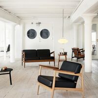 107 Armchair Oiled Oak/Oiled Teak/Black Savannah 30314