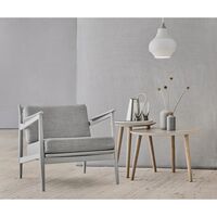 107 Armchair Gray-painted Beech/Gray Remix 123