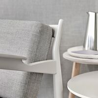 107 Armchair Gray-painted Beech/Gray Remix 123