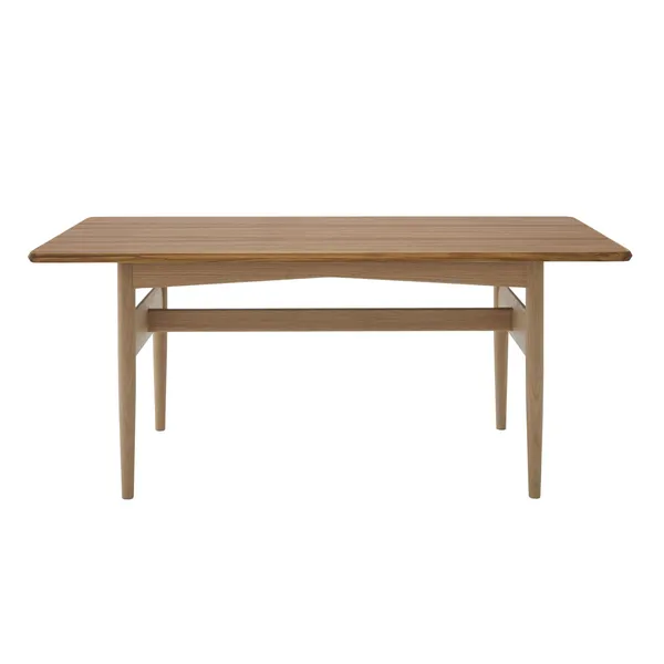 107 Coffee Table White Oiled Oak/Teak Veneer