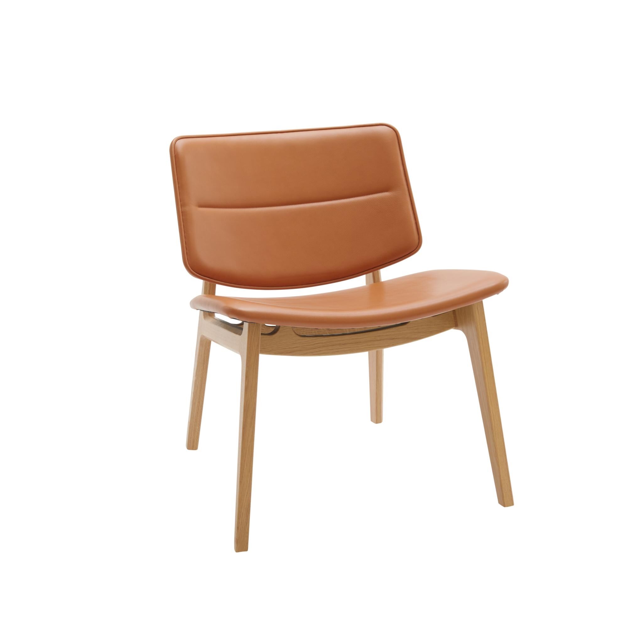 Freya Lnestol Olieret Eg/Polstret sde/Forsidepolstret Ryg Cognac Hero 42528