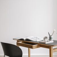 Freya Desk Solid Oak Lacquered/Black Linoleum 4023 Forbo
