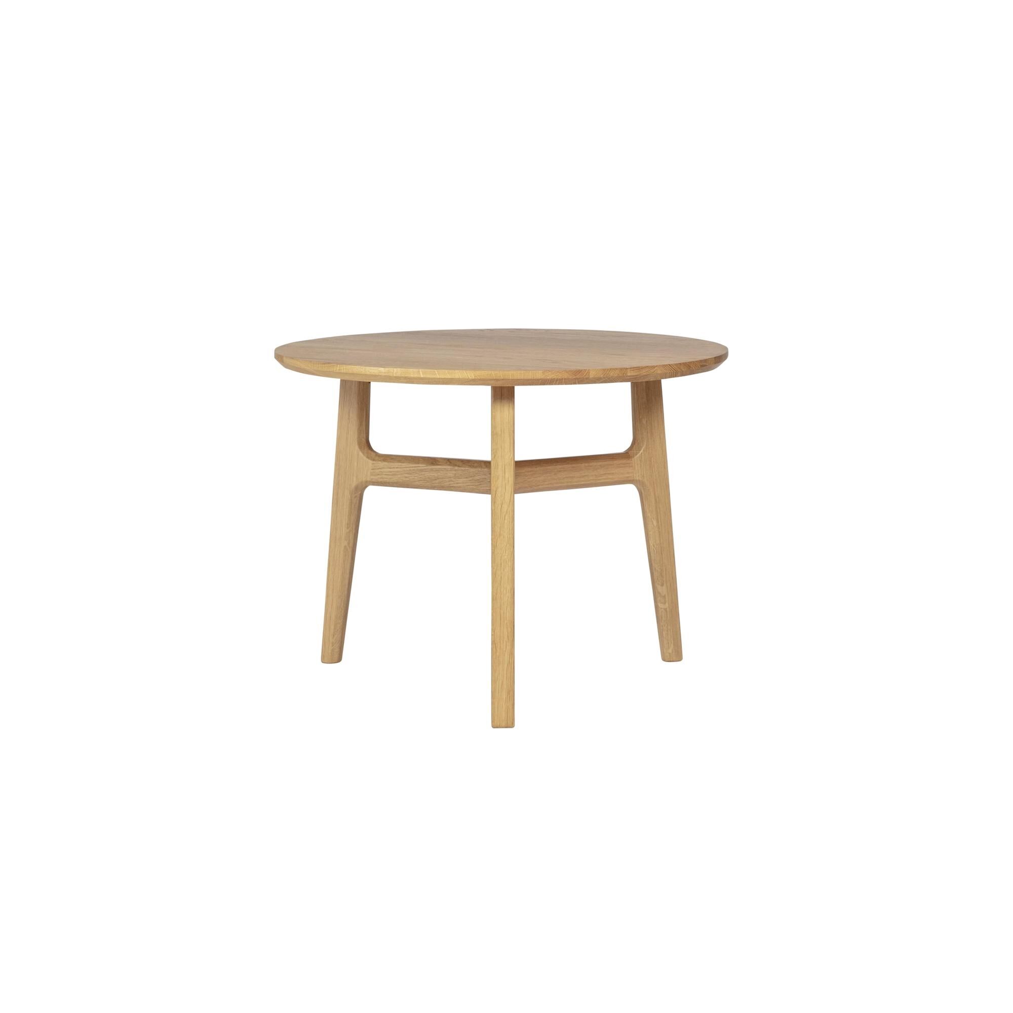 Freya Sofabord Massiv Olieret Eg Ø 60 x H 45 cm