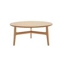 Freya Coffee Table Solid Oiled Oak Ø 85 x H 40 cm