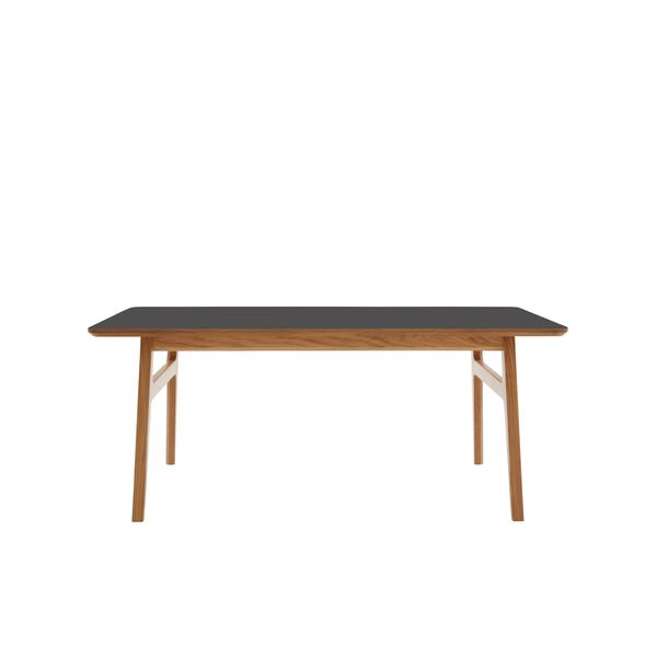 Freya Salontafel Massief Gelakt Eiken/Linoleum Zwart 4023 Forbo L 120 x B 60 x H 50