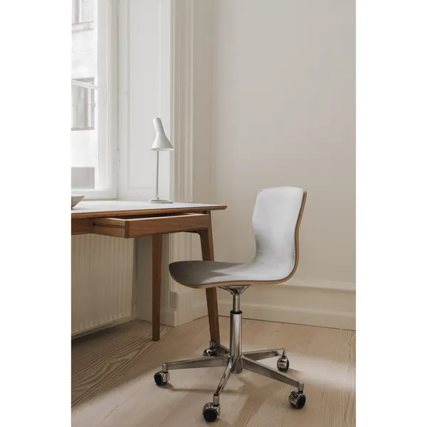 Butterfly Fauteuil Pivotant Édition Slim Aluminium poli/Remix/Assise et Dossier en Chêne
