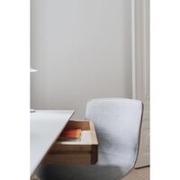 Butterfly Fauteuil Pivotant Édition Slim Aluminium poli/Remix/Assise et Dossier en Chêne