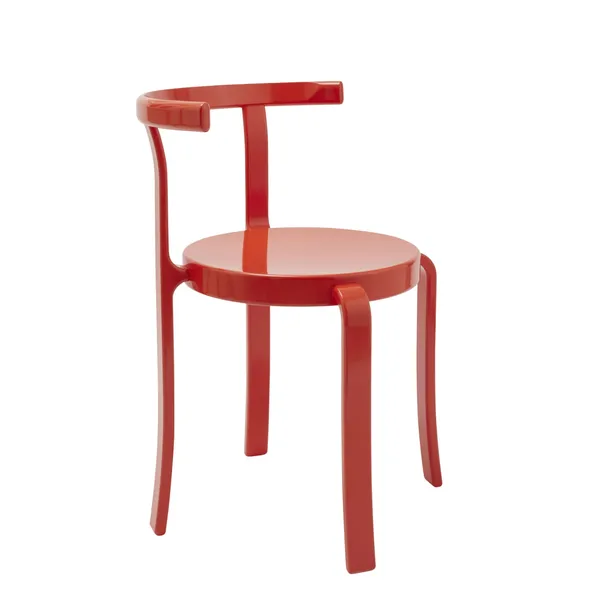 8000 Series Dining Chair Beech/Retro Red