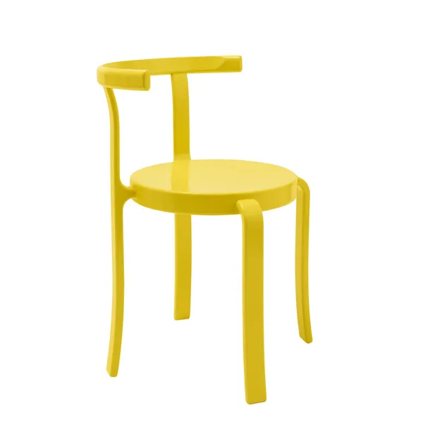 8000 Series Dining Chair Beech/Retro Yellow