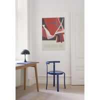 8000 Series Dining Chair Beech/Retro Blue