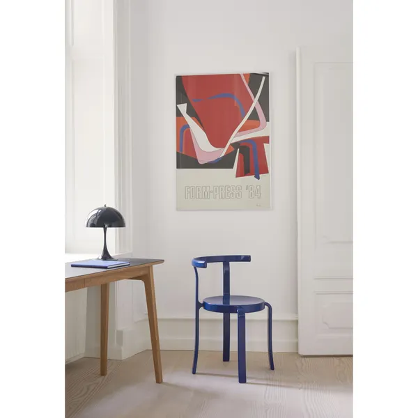 8000 Series Dining Chair Beech/Retro Blue
