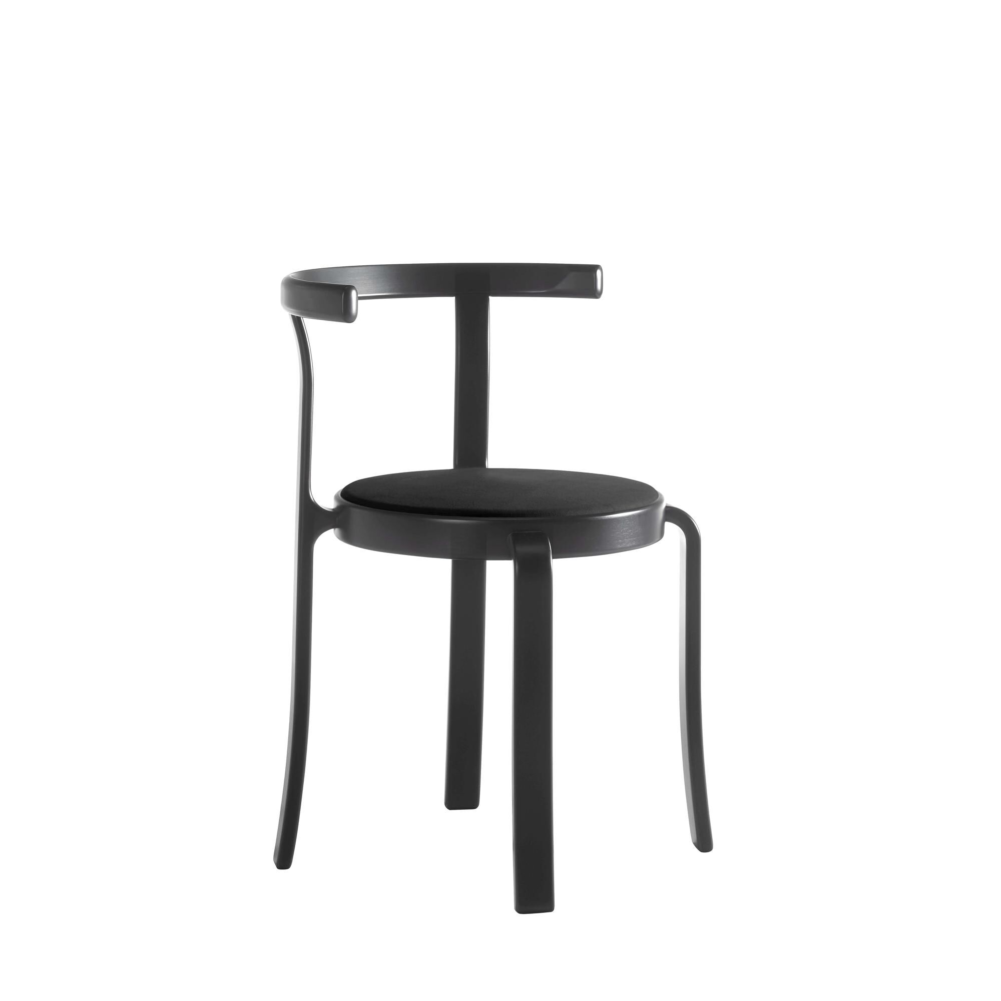 8000 Series Spisebordsstol Sortbejdset Eg/Polstret Sort Savanne 30314