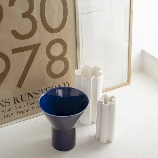 KYO Vase Klein Solid Blau
