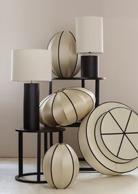 Oval B Lampshade Classic Kit/ Black