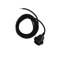 Stofledning Til Pendel/Loftlampe 300 cm Sort