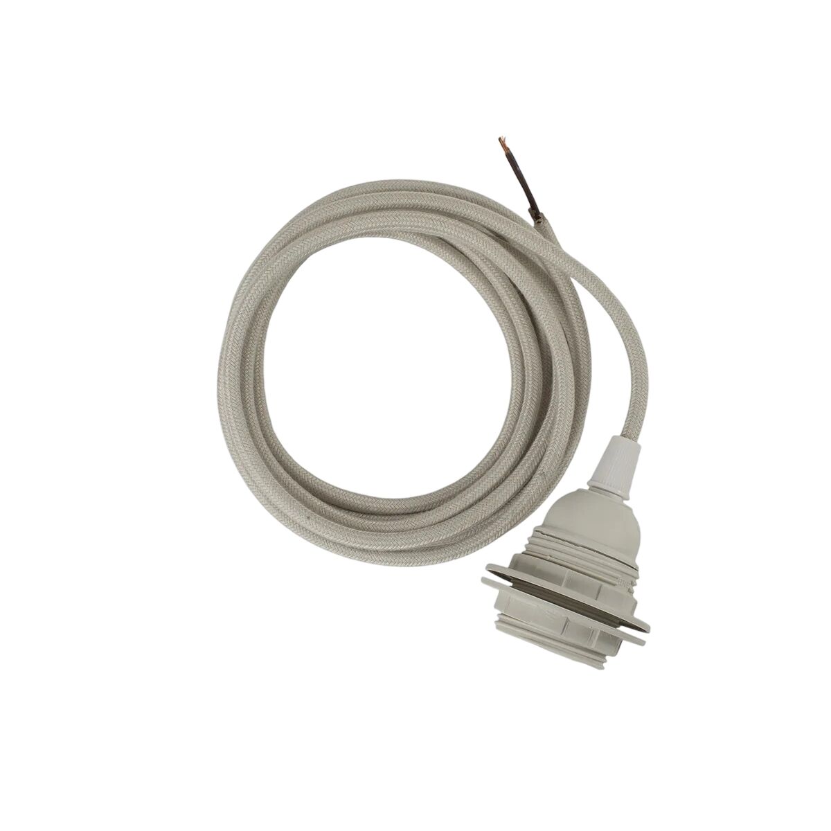 Stoffledning For Taklampe/ Taklampe 300 cm Off-White