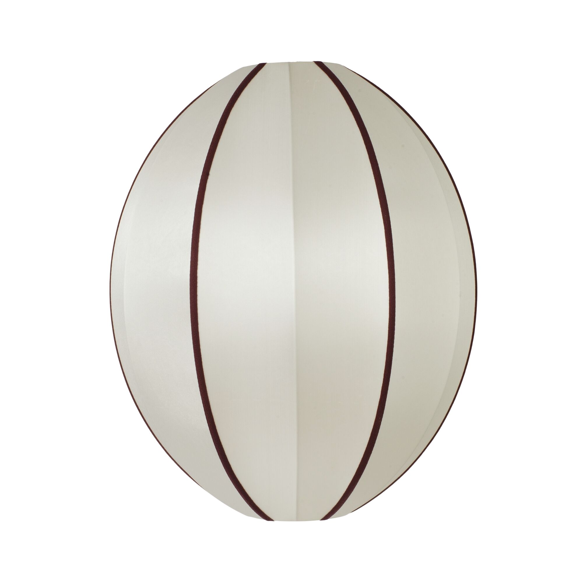 Oval L Lampsk&auml;rm Offwhite/Bordeaux