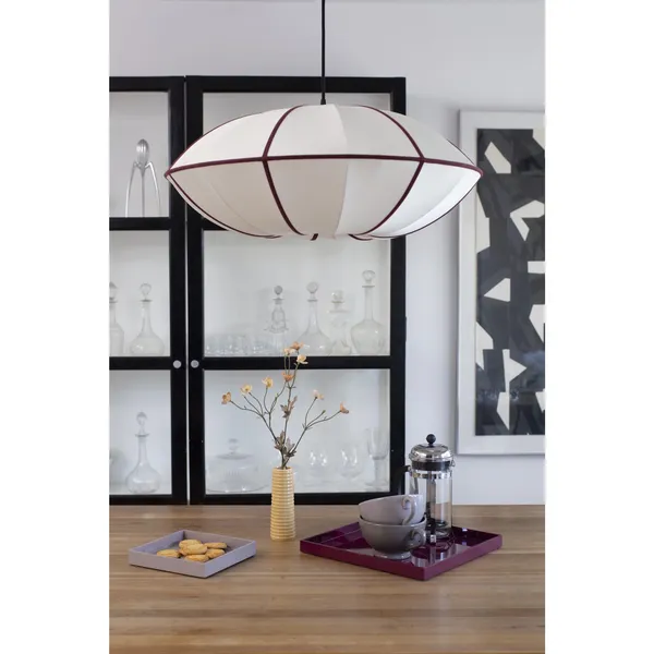 UFO Lampshade Offwhite/Bordeaux