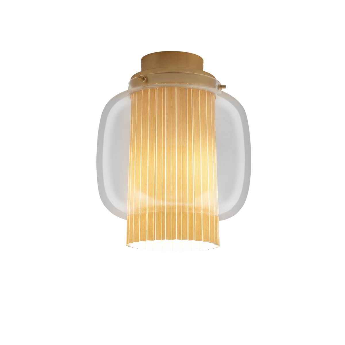 Manila C PE Ceiling Light Brass/ Transparent