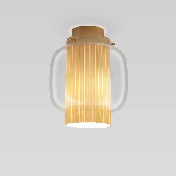 Manila C PE Loftlampe Messing/Transparent