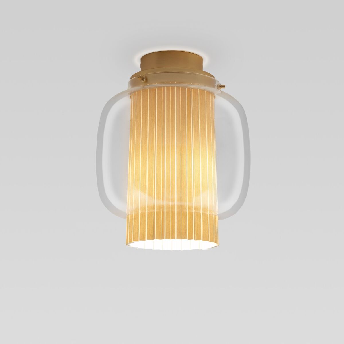 Manila C PE Ceiling Light Brass/ Transparent
