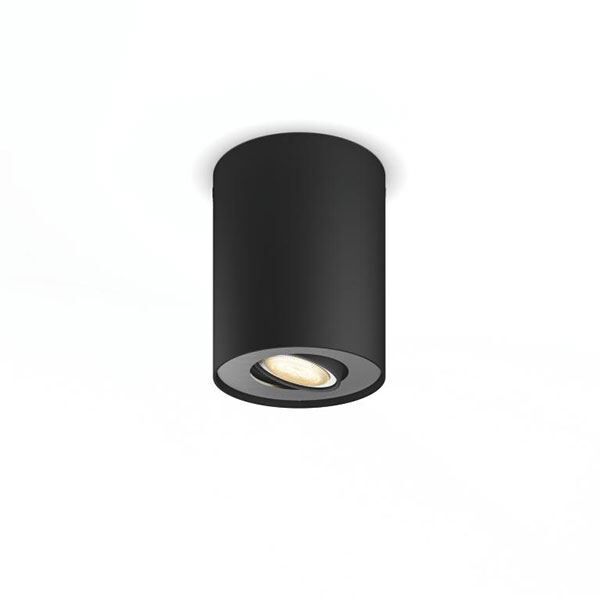 Pillar Single Spotlight Svart inkl. Dimmer