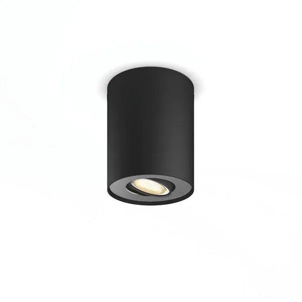 Pillar Single Spot Schwarz excl. Dimmer