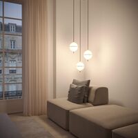 Decor Eternal Moonlight Pendel Medium Sort Ledning