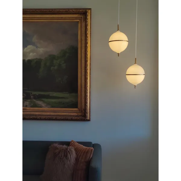 Decor Eternal Moonlight Pendel Medium Hvid Ledning