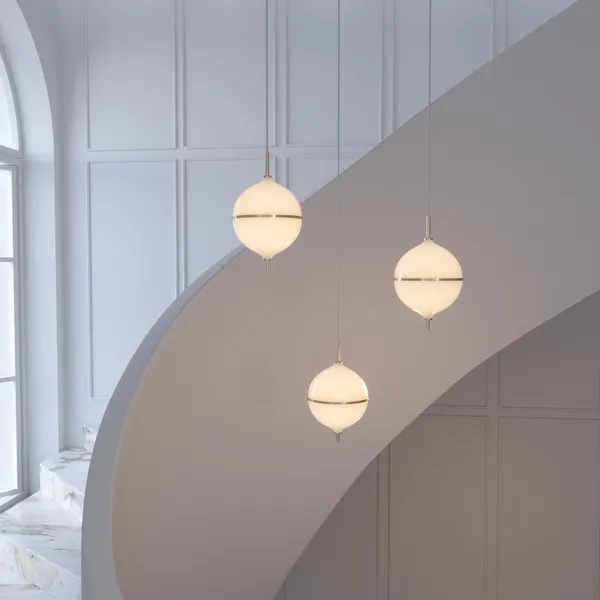 Decor Eternal Moonlight Pendel Medium Hvid Ledning