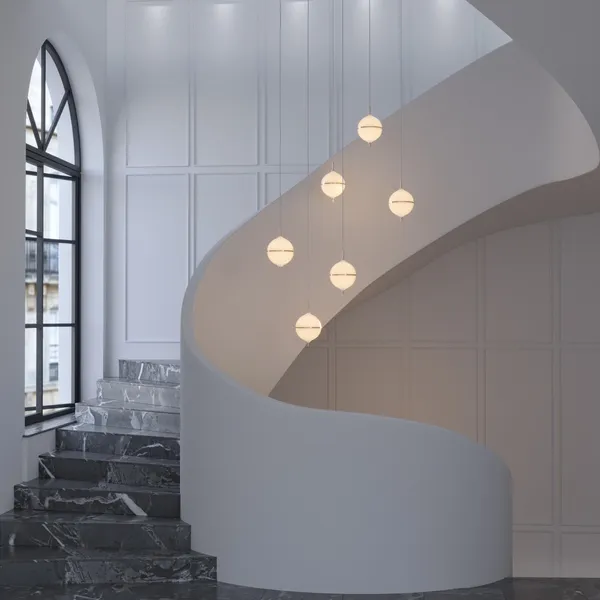 Decor Eternal Moonlight Pendel Medium Hvid Ledning