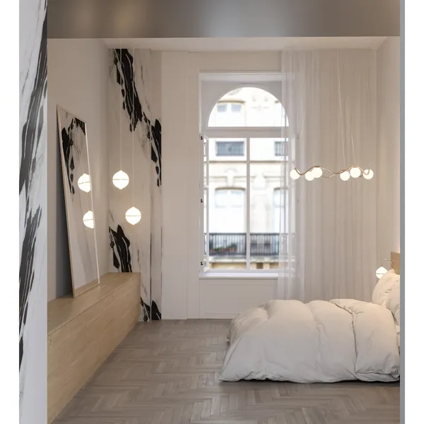 Decor Eternal Moonlight Pendel Medium Hvid Ledning