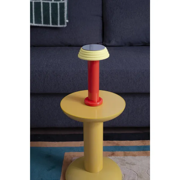PL1 Table Lamp with Dual Functionality Red/ Yellow