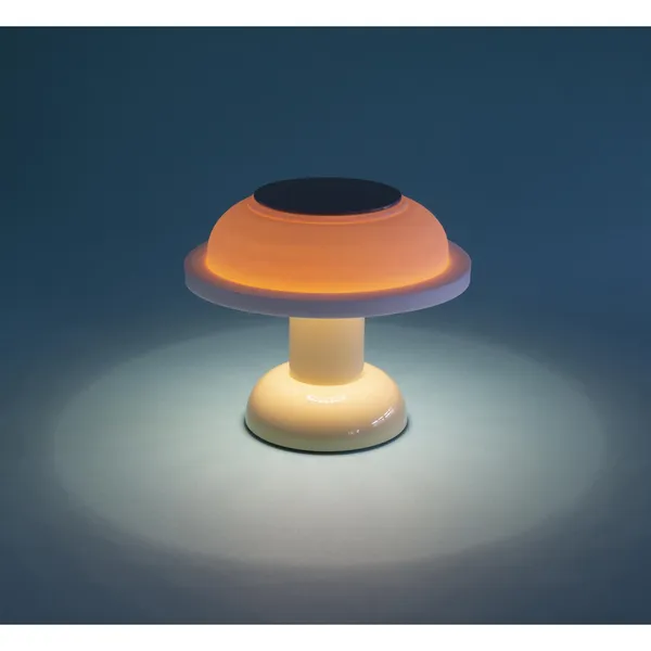 PL4 Table Lamp with Dual Functionality Yellow/ Pink