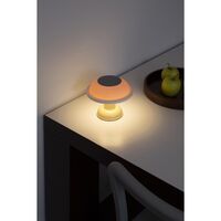 PL4 Table Lamp with Dual Functionality Yellow/ Pink