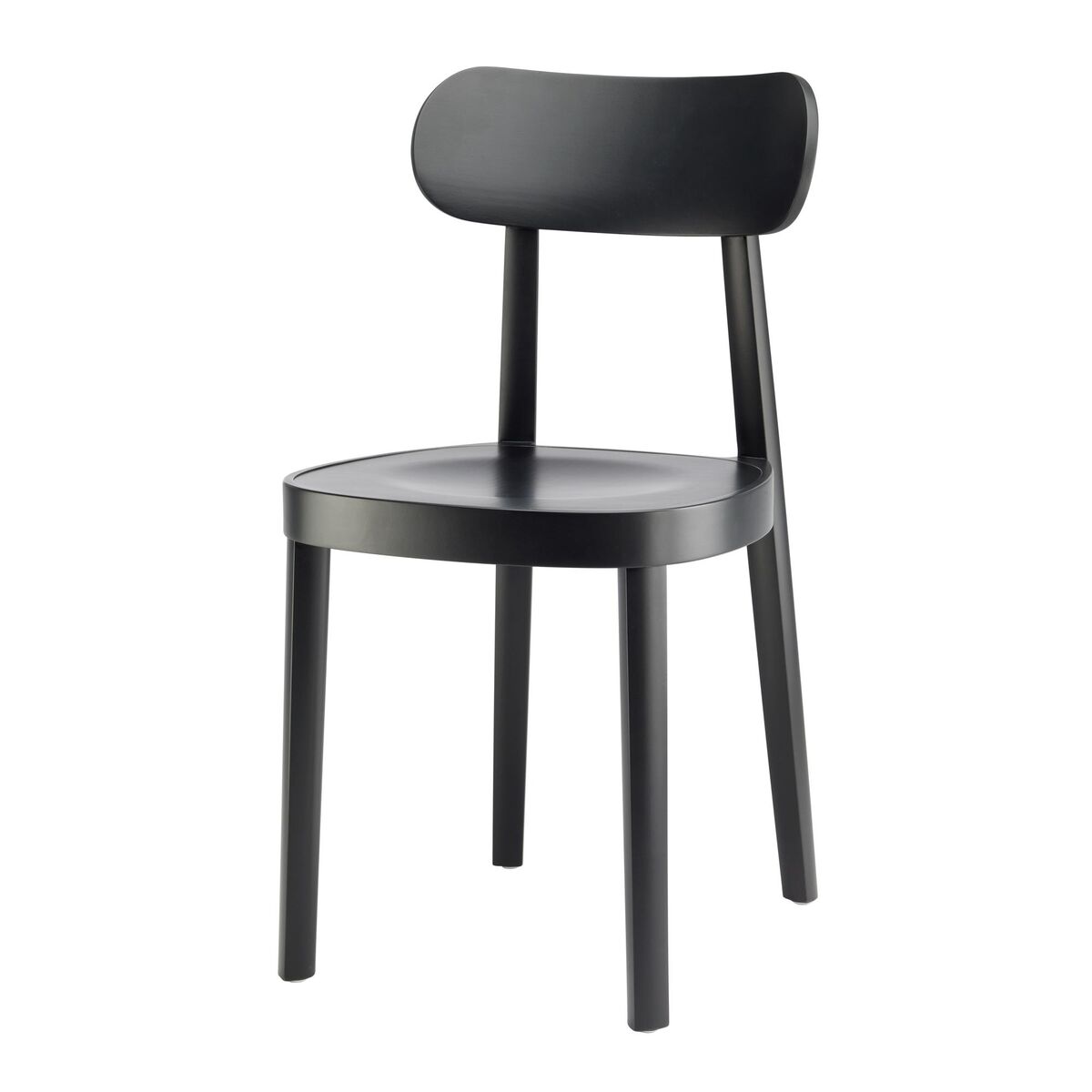 118 M Dining Chair Black Stained Beech Wood