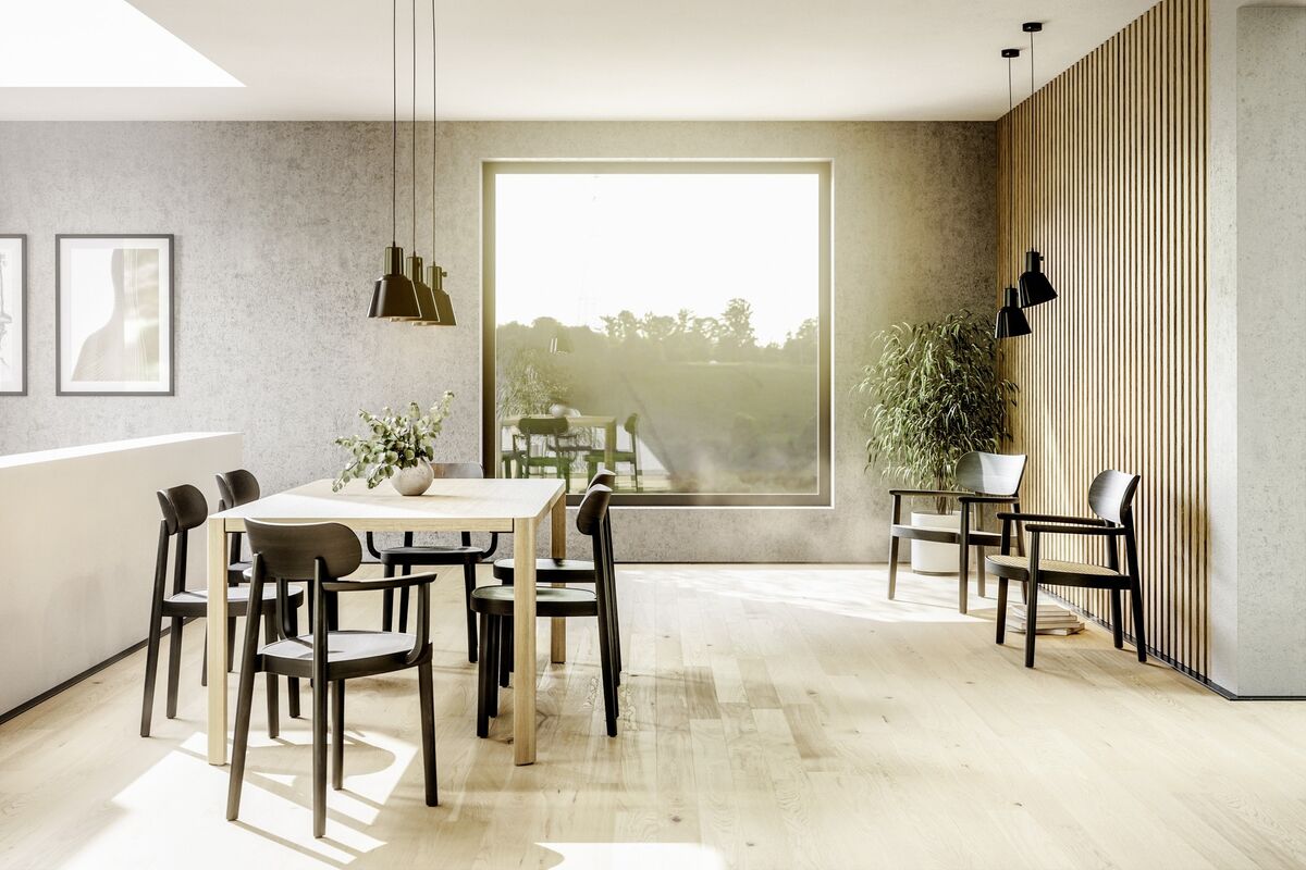 118 M Dining Chair Black Stained Beech Wood