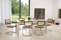 S 32 V Cantilever Spisestol Krom/ Sort Bøk