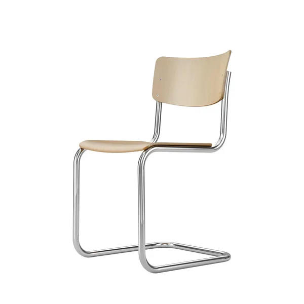 Sedia da Pranzo Cantilever S 43 Cromo/faggio