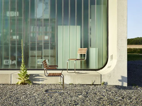 S 40 Cantilever Spisebordsstol Rustfrit Stål/Iroko