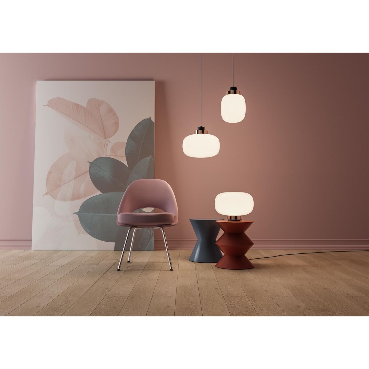 Legier 557.24 Pendant Ø35 cm Opal White/ Brass