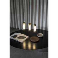 Osman 560.21 Pendant Matt Black/ Brushed Brass with Clear Glass