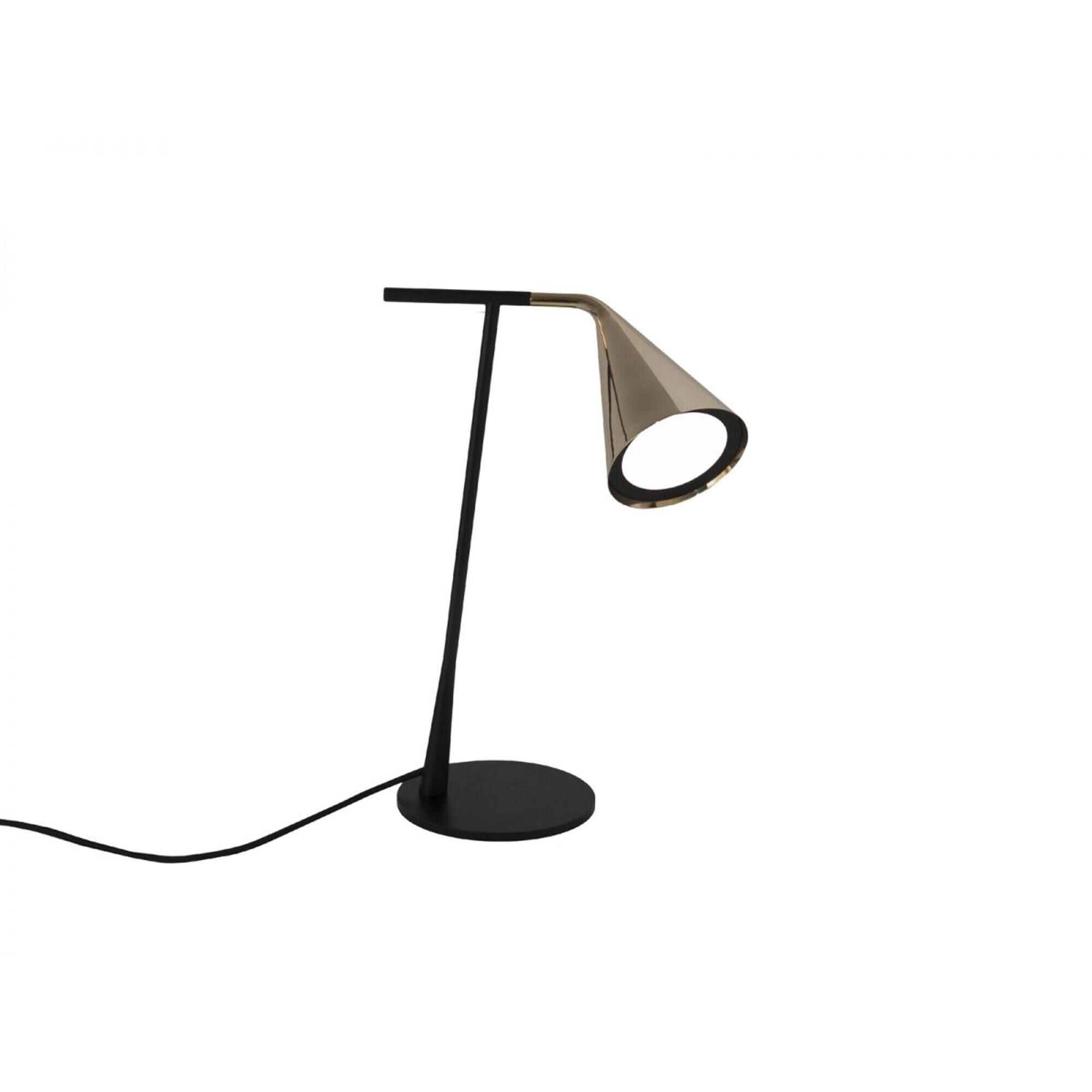 Gordon 561.31 Bordslampa Matt Svart/ Borstat M&auml;ssing