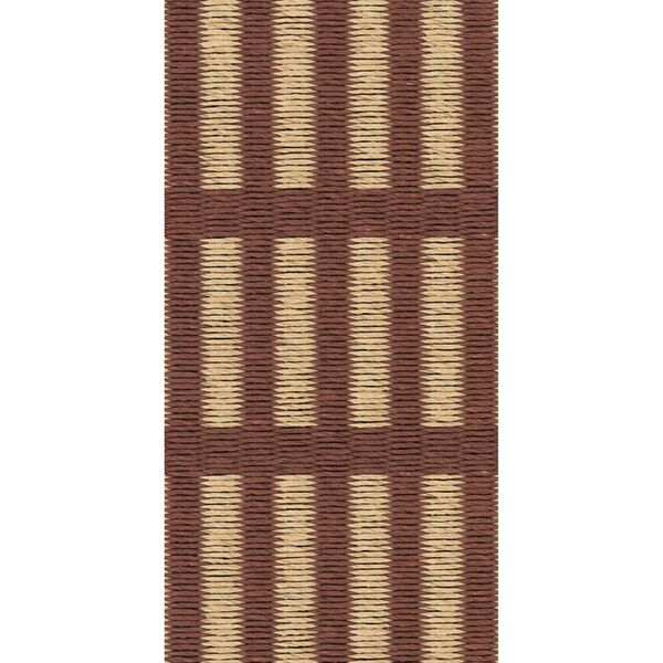 Tapis New York 140x200 Fil de Papier/ Brun Rouge/ Naturel